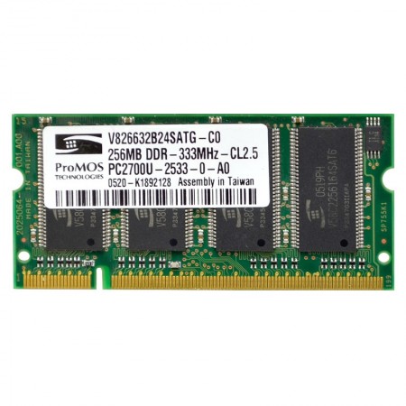 ProMOS 256MB DDR 333MHz használt notebook memória