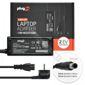 HP 19.5V 3.3A (65W) center-pin töltő