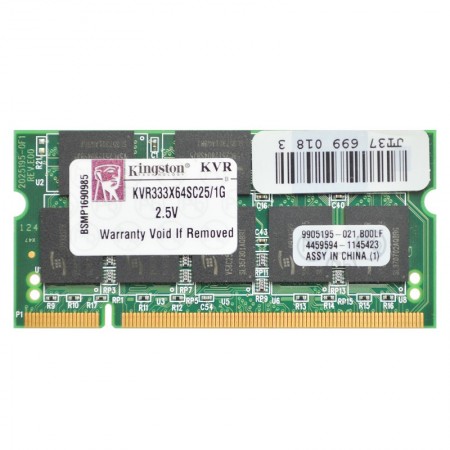 Kingston 1GB DDR 333MHz használt notebook memória
