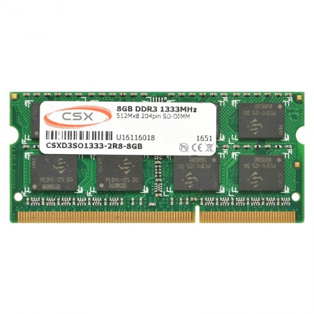 8GB 1333Mhz DDR3 Notebook RAM CSX (CSXO-D3-SO-1333-8GB)