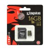 Kingston 16 GB microSDHC memóriakártya, Class 10