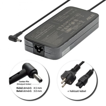 Asus 19V 6.32A (120W) 4.5x3.0mm center-pin gyári töltő