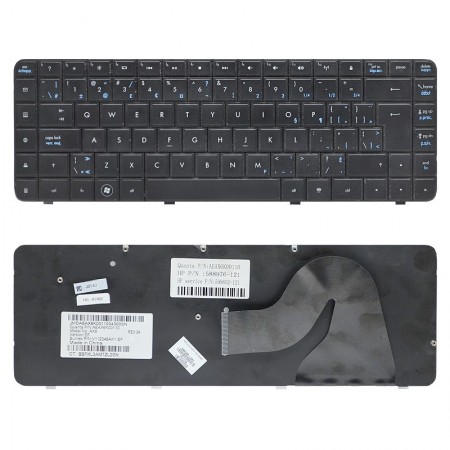 595199-121 fekete, használt francia laptop billentyűzet