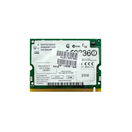 Intel-HP WM3B2200BG mini PCI 802.11b/g wifi kártya