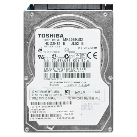 Toshiba MK3265GSX 320GB SATA 2,5