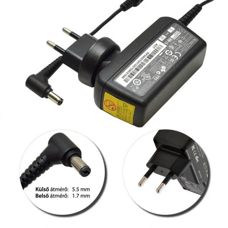 Acer 19V 2.15A (40W) használt, gyári netbook töltő
