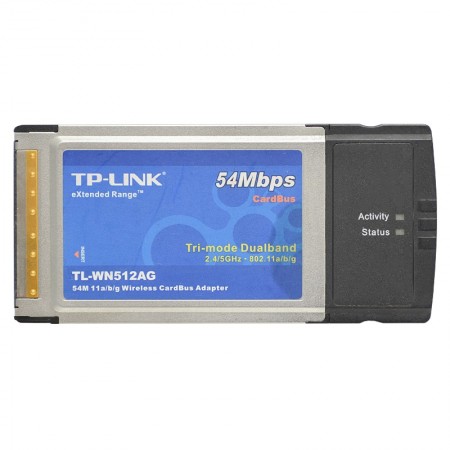 TP-LINK TL-WN512AG 54Mbps használt vezeték nélküli PCMCIA kártya