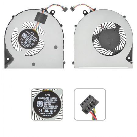 746657-001 gyári új hűtés, ventilátor