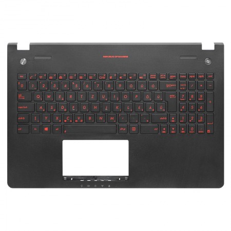 90NB03Z3-R31HU0 gyári új magyar fekete háttérvilágított laptop billentyűzet + felső fedél