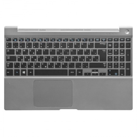 BA75-03510Q gyári új, magyar fekete háttérvilágított laptop billentyűzet + ezüst felső fedél