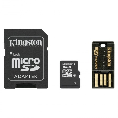 Kingston 16 GB microSDHC memóriakártya, Class 10