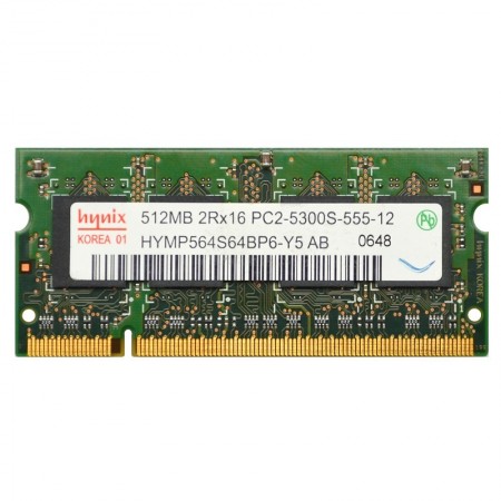 Hynix 512MB DDR2 667Mhz használt notebook memória