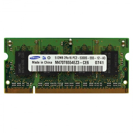 Samsung 512MB DDR2 667Mhz használt notebook memória