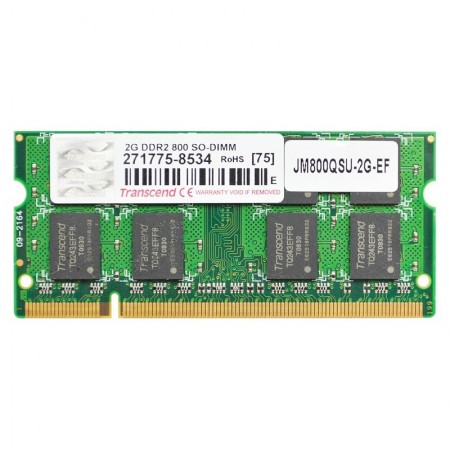 Transcend 2GB DDR2 800MHz használt notebook memória