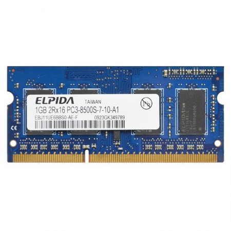 Elpida 1GB DDR3 1066MHz használt laptop memória