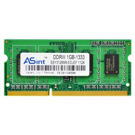 ASint 1GB DDR3 1333MHz használt notebook memória