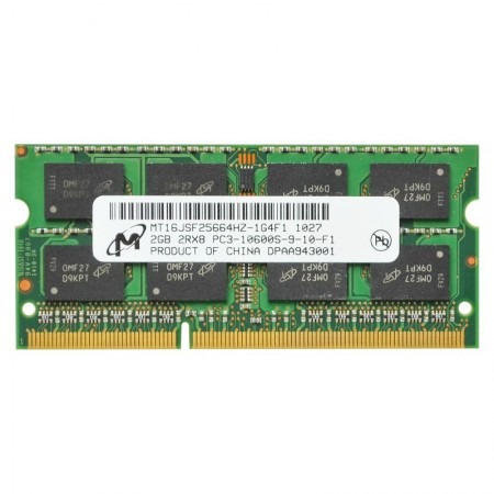 Micron 2GB DDR3 1333MHz használt notebook memória