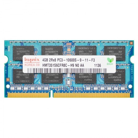 Hynix 4GB DDR3 1333MHz használt notebook memória