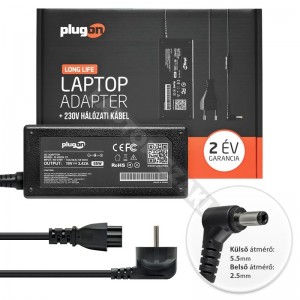 Toshiba 19V 3.42A (65W) t&ouml;ltő