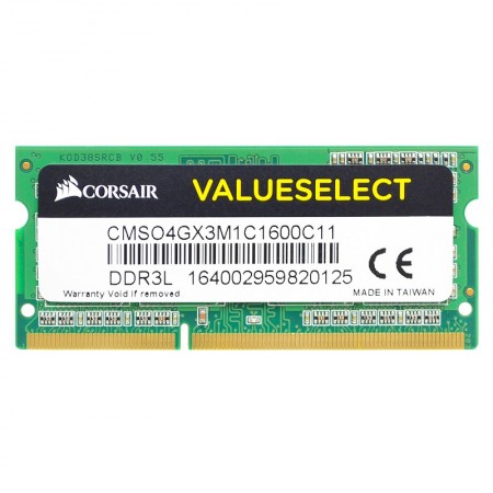Corsair 4GB DDR3L 1600MHz 1.35V notebook memória