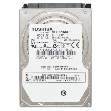 Toshiba MK7559GSXP 750GB SATA 2,5