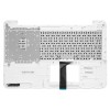 90NB0629-R31HU0 gyári új magyar fekete laptop billentyűzet + fehér színű felső fedél