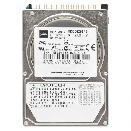 Toshiba MK8025GAS 80GB IDE 2.5