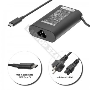 Dell 20V 2.25A // 5V 2A (45W) USB-C (Type-C) gy&aacute;ri &uacute;j t&ouml;ltő