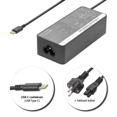 Lenovo 20V 3.25A // 15V 3A // 9V 2A // 5V 2A (65W) USB-C (Type-C) gyári új töltő