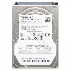 Toshiba MK3276GSX 320GB SATA 2,5" használt laptop winchester