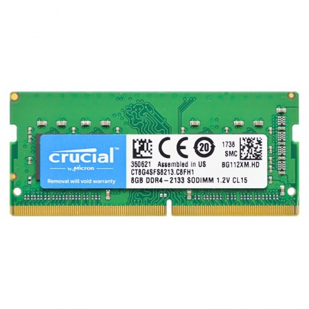 Crucial 8GB DDR4 2133MHz notebook memória