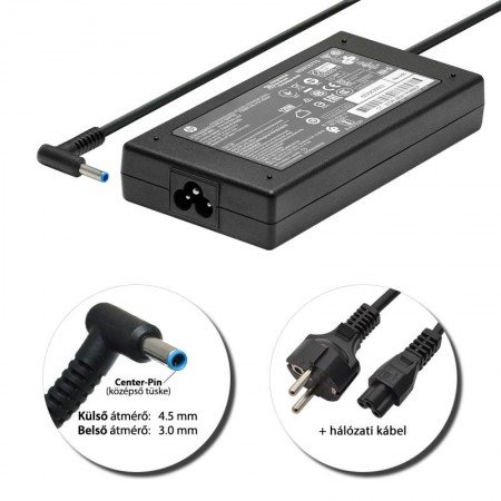 HP 19.5V 6.15A (120W) vékony center-pin gyári töltő