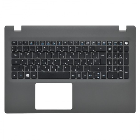 6B.MVRN7.013 gyári új magyar fekete laptop billentyűzet + sötétszürke felső fedél