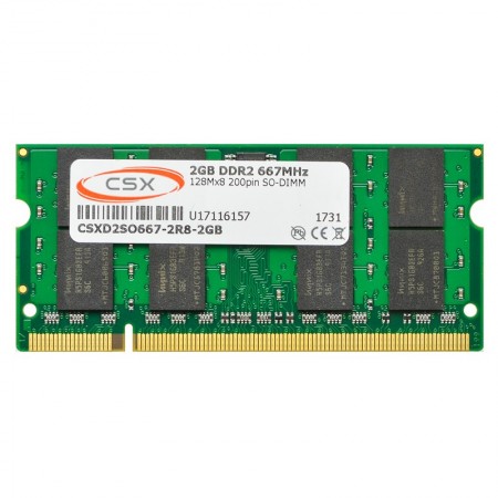 CSX 2GB DDR2 667MHz notebook memória