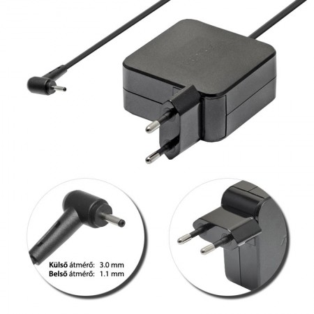 Asus 19V 2.37A (45W) 3.0x1.1mm gyári töltő