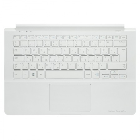 BA75-04676Q gyári új, magyar fehér laptop billentyűzet + fehér felsőfedél