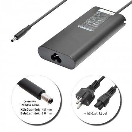 Dell 19.5V 6.67A (130W) 4.5x3.0mm gyári töltő