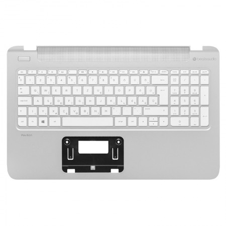 762530-211 gyári új, fehér magyar laptop billentyűzet + ezüst felső fedél