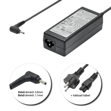 Samsung 19V 3.16A (60W) 3.0x1.1mm gyári új Ultrabook töltő