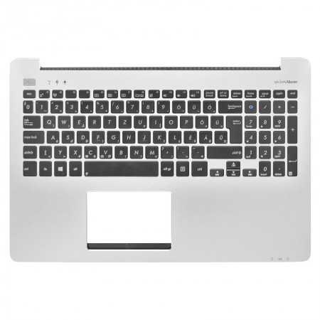 90NB02A0-R30120 gyári új magyar fekete laptop billentyűzet + ezüst felső fedél