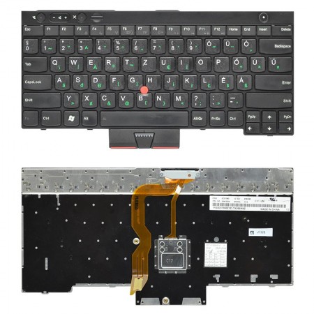 04W3204 használt fekete magyarított laptop billentyűzet