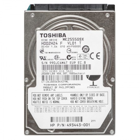 Toshiba MK2555GSX 250GB SATA 2,5