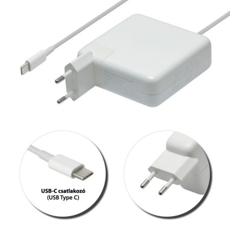Apple 20.2V 4.3A // 5.2V 2.4A (87W) USB-C (Type-C) gyári új töltő