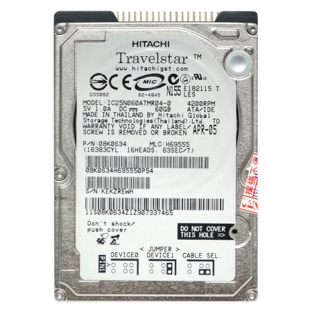 Hitachi IC25N060ATMR04 60GB IDE 2,5
