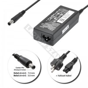 Dell PA-12 19.5V 3.34A (65W) haszn&aacute;lt, gy&aacute;ri t&ouml;ltő