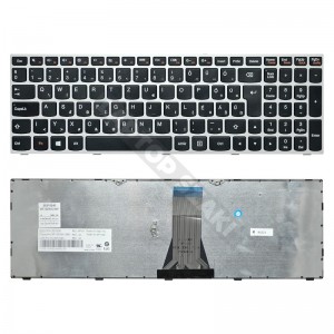 25215240 használt, ezüst-fekete magyar laptop billentyűzet