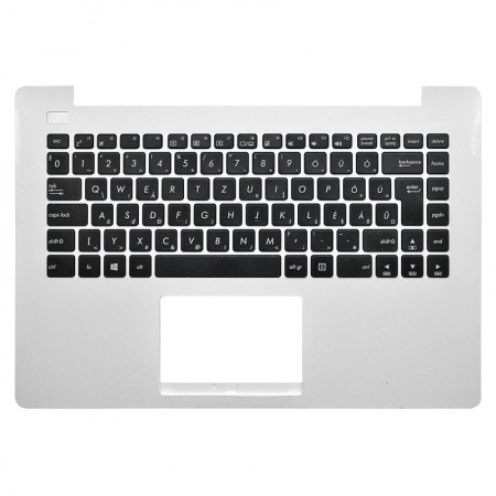 90NB04W2-R31HU0 gyári új fekete magyar laptop billentyűzet + fehér felső fedél