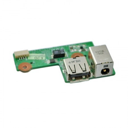 446524-001  használt DC tápcsatlakozó + USB panel + kábel