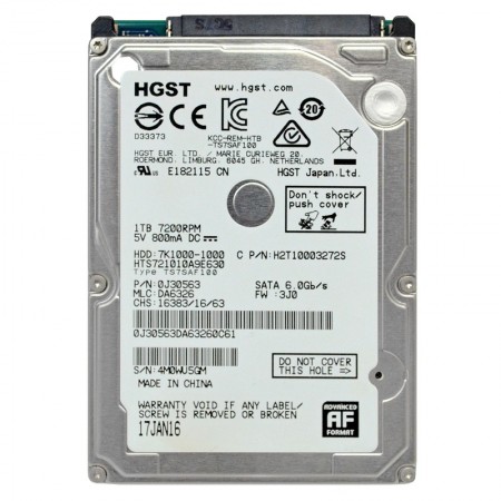HGST 7K1000-1000 1000GB SATA 2,5