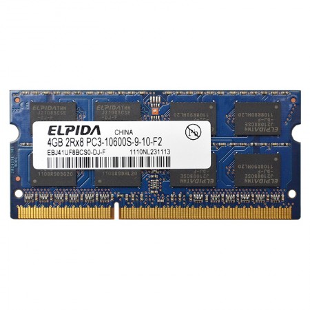 Elpida 4GB DDR3 1333MHz használt notebook memória